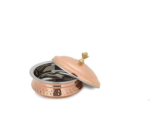 Kitchen Copper Rice <b>Bowl</b> Hammered Dry <b>Fruit</b> <b>Bowl</b> 4 Inch With Lid for Dinnerware Modern Copper <b>Bowl</b> for Sale - Product Image 2