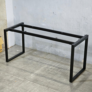 Pieds de table rectangulaires en métal industriels HCRT025 160x60cm, pieds de table basse robustes pour salle à manger et usage hospitalier, assemblage requis - Product Image 6