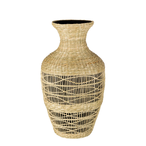 Vases décoratifs en jonc de mer tissés à la main pour la maison fabriqués au Vietnam matériau écologique pour la décoration de vaisselle en gros - Product Image 1