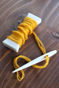 Aiguille à broder en corne de buffle, pointe fine, pour laine et fil, accessoire de couture durable pour le tufting et la couture - Product Image 3