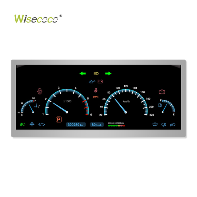 Customized 10.3 Inch Bar Type TFT LCD Display 1920*720 LVDS 850 Nits Brightness Stretch LCD Screen