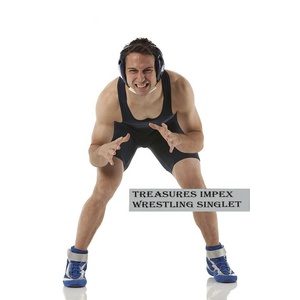 Ropa Deportiva Transpirable Personalizada, Singlet de Lucha Libre, OEM al por Mayor, Tejido de Alto GSM, Elástico y Duradero, Tallas XS a 6XL - Product Image 2