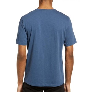คอลูกเรือรอยัลบลูผ้าฝ้ายทำเสื้อยืด - Product Image 4