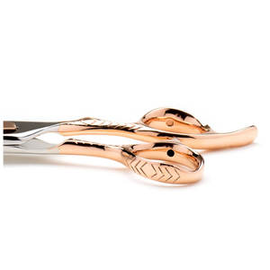 Tijeras de peluquero profesionales de lujo de acero inoxidable, herramienta de belleza para corte de pelo hecha a mano ligera, mango de cerámica, punta de hoja afilada - Product Image 4