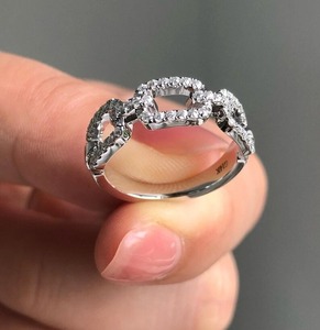 Anillo de moissanita de plata de ley, joyería personalizada, anillo de compromiso de moissanita, regalo para ella, regalo de boda - Product Image 4