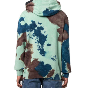 Personnalisé bas prix décontracté tie dye sweats à capuche bas quantité minimale de commande de base coton mélangé meilleure qualité matériau durable tie dye sweats à capuche - Product Image 5