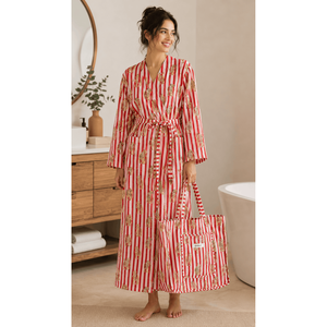 Conjunto de Tote Bag y Bata de Algodón Night Safari, Talla Única, 2 Piezas - Product Image 3
