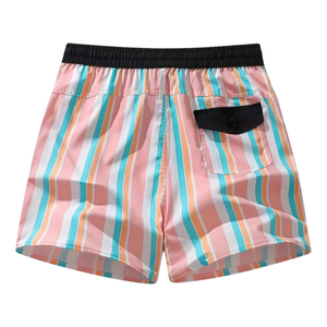 <b>Men's</b> Beach <b>Shorts</b> With Ethic Style Print, Quick-Drying Polyester Fabric, Drawstring Waist, Pockets, and Regular Fit - Product Image 1