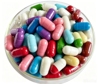 Capsules de gélatine 00B miniatures personnalisées, vente en gros d'usine, capsules vides multicolores végétales HPMC Halal