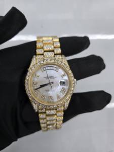 Reloj de Lujo Estilo Hip Hop con Incrustaciones de Diamantes Moissanite VVS de 30 Quilates, Reloj Mecánico Analógico Cuadrado con Cuarzo Helado, del Mejor Proveedor - Product Image 2