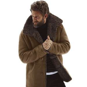 Chaqueta de Cuero con Peluche para Hombre, Elegante, Forro Grueso y Cálido, Estilo Premium, Ropa de Abrigo de Invierno, Ajuste Cómodo para el Día a Día - Product Image 5