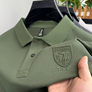 Venta al por mayor de polos de los hombres de negocios de marca Formal de alta calidad de algodón de manga corta de lujo de diseño polos para los hombres - Product Image 6