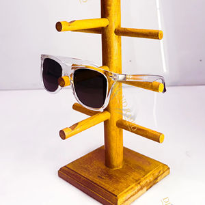 Diamond Rapid Rotating Wooden Acrylic <b>Eyewear</b> Display Stand with Glossy Finish-Classic Style for <b>Optic</b> Shops & Wholesale - Product Image 1