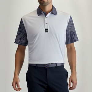 Chemise de golf personnalisée grande taille pour homme, tricotée 100 % coton, respirante, infroissable, imprimée, uniforme d'entreprise, manches courtes, haute qualité - Product Image 2