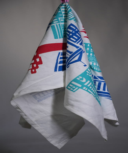 100% torchon en coton biologique imprimé numérique personnalisé Floral léger écologique réutilisable séchage rapide facile à absorber pour la cuisine - Product Image 1