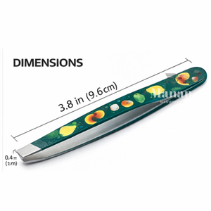 Pinzas de Cejas Profesionales de Primera Calidad con Mango Impreso a Color, Pinzas de Acero Inoxidable Inclinadas de Precisión para el Cuidado de las Cejas - Product Image 3
