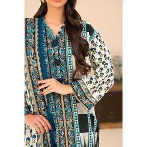 ชุดคัตตาร์พิมพ์ลาย 3 ชิ้นสำหรับผู้หญิง พร้อมผ้าคลุมไหล่ ประกอบด้วยเสื้อ กางเกง และผ้าคลุมไหล่ รุ่น SD-52255 - Product Image 5