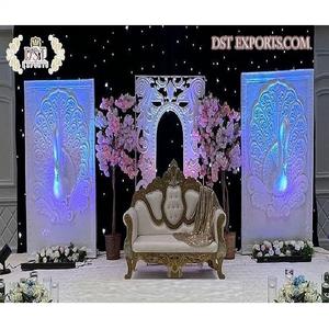 Decoración de Escenarios para Bodas con Temática de Pavo Real, Paneles de Fibra de Pavo Real Plegables, los Más Populares y Elegantes, Fabricantes de Australia, Eventos y Fiestas - Product Image 1