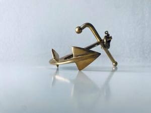 Latón antiguo barcos náuticos ancla escritorio pisapapeles estilo Vintage hogar Oficina decoración regalo hogar Decoración sala de estar - Product Image 4