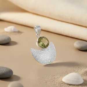 "Handmade 925 Silver Diamond Charm Pendant for Women in Rhodium " - Product Image 3