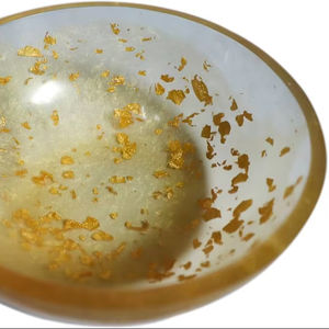 Tazón decorativo de resina para comida, para la mesa del hogar y decoración de mesa, tazón artístico de resina con diseño único hecho a mano a bajo costo. - Product Image 1