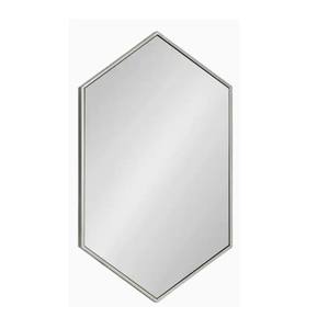 El diseño moderno del espejo de pared con borde plateado de lujo con calidad superior agrega un estilo sofisticado a su hogar - Product Image 6