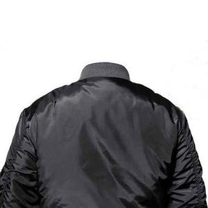 แจ็คเก็ตบอมเบอร์คอปกตั้งสำหรับผู้ชายสไตล์ไฮสตรีทแฟชั่นคอลเลกชันฤดูใบไม้ผลิฤดูหนาวออกแบบได้ตามต้องการมีลวดลายตกแต่งบริการ OEM - Product Image 6
