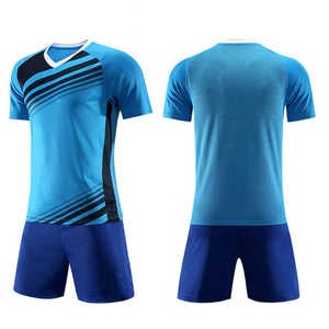 Fabricant de qualité Séchage rapide Logo personnalisé Conception personnalisée Maillot de couleur unie Vêtements de sport Uniforme de football - Product Image 4