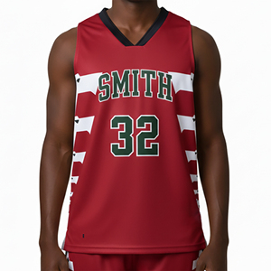 Camiseta de Baloncesto sin Mangas para Hombre, Personalizada, de Secado Rápido y Transpirable, Precio al por Mayor, Fabricada en Poliéster - Product Image 4