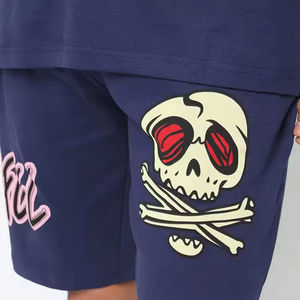 Jersey de cuello redondo de manga corta de secado rápido para hombre, conjunto corto de camiseta y traje corto, conjuntos de camisa para hombre, patrón impreso personalizado - Product Image 6