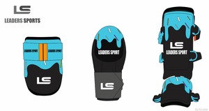 New Arrival LEADER SPORTS LS-801 <b>Baseball</b> Sliding <b>Mitts</b> & Elbow/Knee Guard Set with Custom Logo Printed Protection - Product Image 5