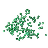 Aigue-marine naturelle colombienne unique, taillée en diamant, facettée, de qualité supérieure AAA+, verte, calibrée par un tiers, pour la fabrication de bijoux