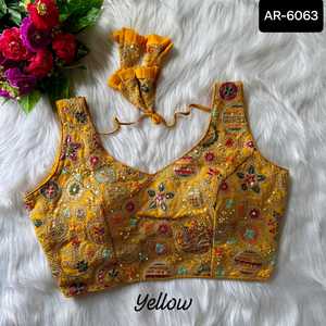 Ropa étnica india más hermosa Khadi algodón impreso ropa de boda Saree con blusa elegante piezas para ocasión espacial tela - Product Image 3