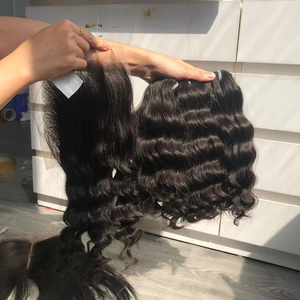 ผมต่อแบบเรียหยักศกทะเลแบบดิบจากเวียดนามมาพร้อม100% - Product Image 1