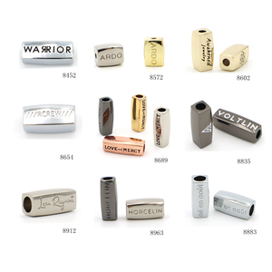 <strong>Custom</strong> Logo Charms <strong>Supplies</strong> for 2025 Styles Bulk Enamel Gold Filled Spacer Beads for Hair Braids <strong>Jewelry</strong> Crafting Loose Metals - Product Image 5