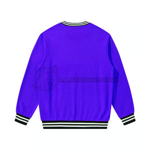 เสื้อสเวตเชิ้ตคอกลมแบบสบายๆ สั่งทำขายส่ง พิมพ์ลายด้วยความร้อน สีพื้นเรียบ สำหรับฤดูหนาว ผู้ชาย แห้งเร็ว - Product Image 2