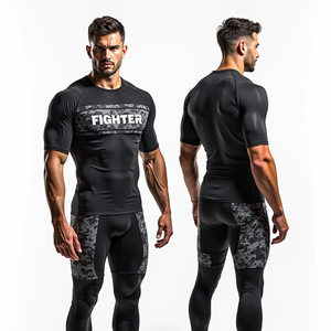 MMA and Compression Fit <b>Rash</b> <b>Guard</b> Full and Short Sleeve Custom Design for Training Wear kimono de jiu jitsu - Product Image 6