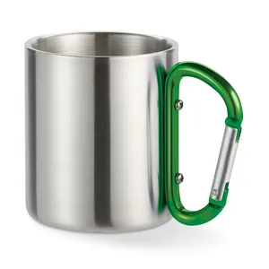 Mug personnalisé en métal avec mousqueton TRUMBO – Gadgets de boisson sur mesure - Product Image 2