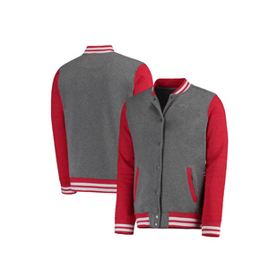Custom embroidered varsity jacket with wool body and leather sleeves oem letterman jacket for <b>men</b> and women - Product Image 5