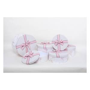 Amicasa Assorted Pink AS1133 Paper & Media <b>Boxes</b> (6pcs) Box Set of 6 Pink AS1133 - Product Image 1