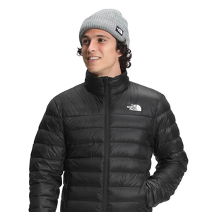 แจ็คเก็ตขนเป็ดสีดำสำหรับผู้ชาย, เสื้อแจ็คเก็ตขนเป็ดสีดำสำหรับฤดูหนาวอบอุ่นด้วยการออกแบบโลโก้ปัก - Product Image 1