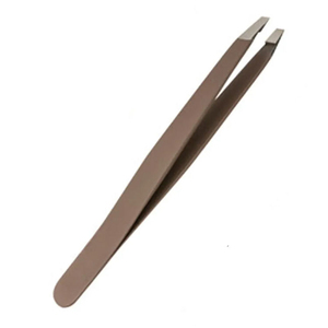 Pinzas de cejas de acero inoxidable de alta calidad QNQ, nuevo diseño, agarre de diamante, lindo inclinado para salón de belleza, venta al por mayor - Product Image 6