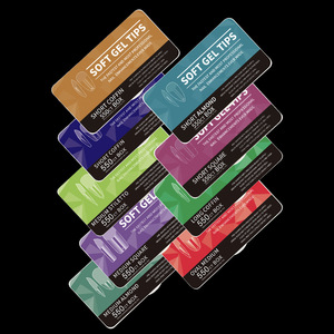 Puntas de <span class=keywords><strong>Uñas</strong></span> <span class=keywords><strong>Acrílicas</strong></span> Rectas, Cobertura Total, <span class=keywords><strong>Uñas</strong></span> Postizas a Presión para Salón o Arte de <span class=keywords><strong>Uñas</strong></span> DIY - Product Image 1