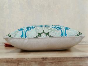 Trending New Style Shamrey 100% Cotton Pillow & Cushion Cases Tradicional Blue Tint Bordado Front & Back Solid Home - Product Image 2