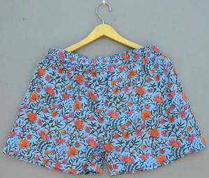 Pantalones cortos estampados de bloque de mano informales con estilo unisex suaves y cómodos con calzoncillos bóxer elásticos y con cordón - Product Image 5