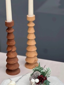 ชุดที่ใส่เทียนทีไลท์ไม้จากแหล่งที่มาที่เป็นมิตรต่อสิ่งแวดล้อม กำลังเป็นที่ต้องการสูง เหมาะสำหรับการบำบัดด้วยกลิ่นหอม การผ่อนคลาย สปา และสตูดิโอสุขภาพ มีจำหน่ายแล้ว - Product Image 3