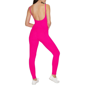 Custom Made Breathable Gym Yoga <b>Jumpsuit</b> <b>for</b> <b>Women</b> soft Sustainable Street Wear Sports with Solid Pattern OEM Service Available - Product Image 6