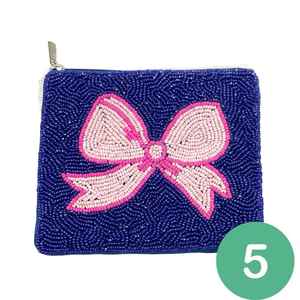 กระเป๋าใส่เหรียญ: กระเป๋าซิปรูปโบว์เพรพพี้ของขวัญสำหรับสาวๆทวีน - Product Image 3