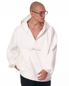 Sudadera con capucha de algodón pesado OEM 2024 tendencia personalizada para hombre de calidad superior con logotipo oferta al por mayor tela personalizada de gran tamaño - Product Image 3