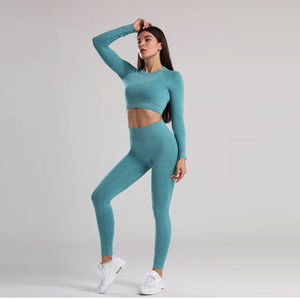 Nouvelle Collection : Ensemble de Sport et Yoga Sans Coutures pour Femme – Soutien-Gorge et Legging de Fitness pour Entraînement - Product Image 1
